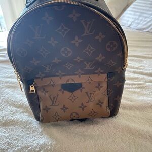 Louis Vuitton Brown and Tan Monogram Backpack